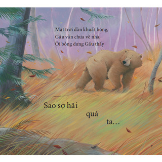 Sách tranh song ngữ Gấu sợ hãi - Ehomebooks