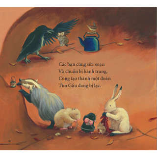 Sách tranh song ngữ Gấu sợ hãi - Ehomebooks