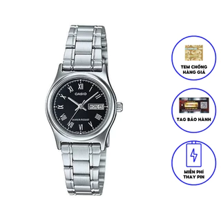 Đồng hồ nữ dây thép không ghỉ Casio LTP-V006D-1BUDF chính hãng