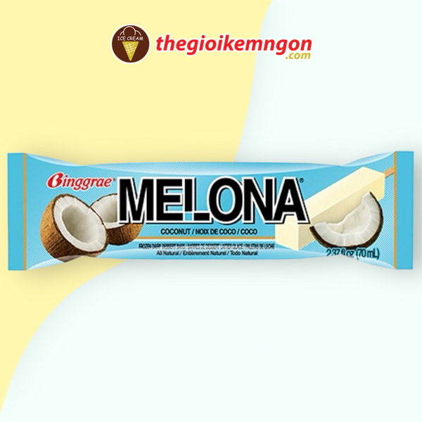 Kem dừa non Hàn Quốc Binggrae Melona Coconut Ice Bar (70ML) Shopee