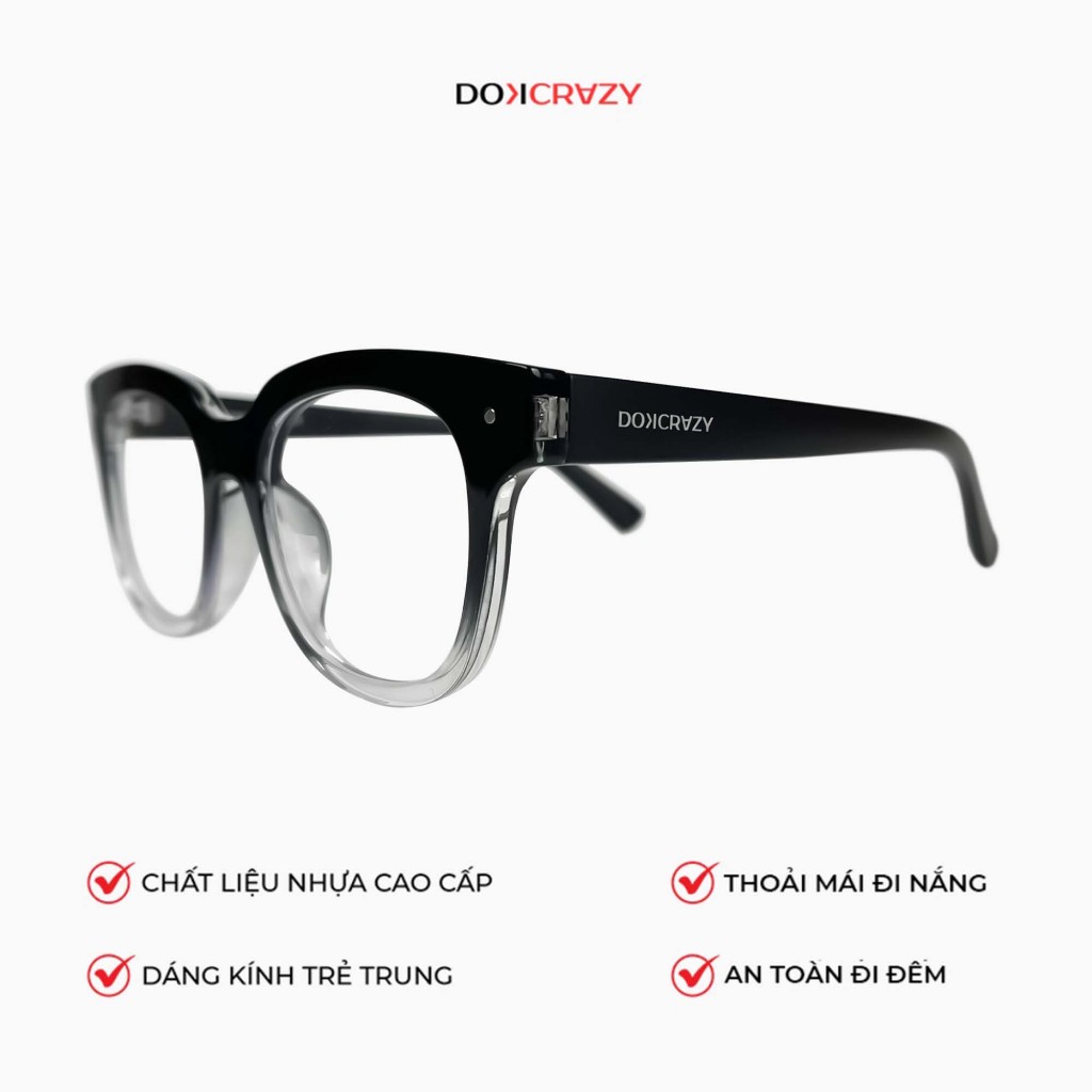 Ảnh Gọng kính DOKCRAZY KYLA Unisex Phù hợp nhiều dáng mặt, nhựa sinh học cao cấp, Chống ánh sáng xanh 2