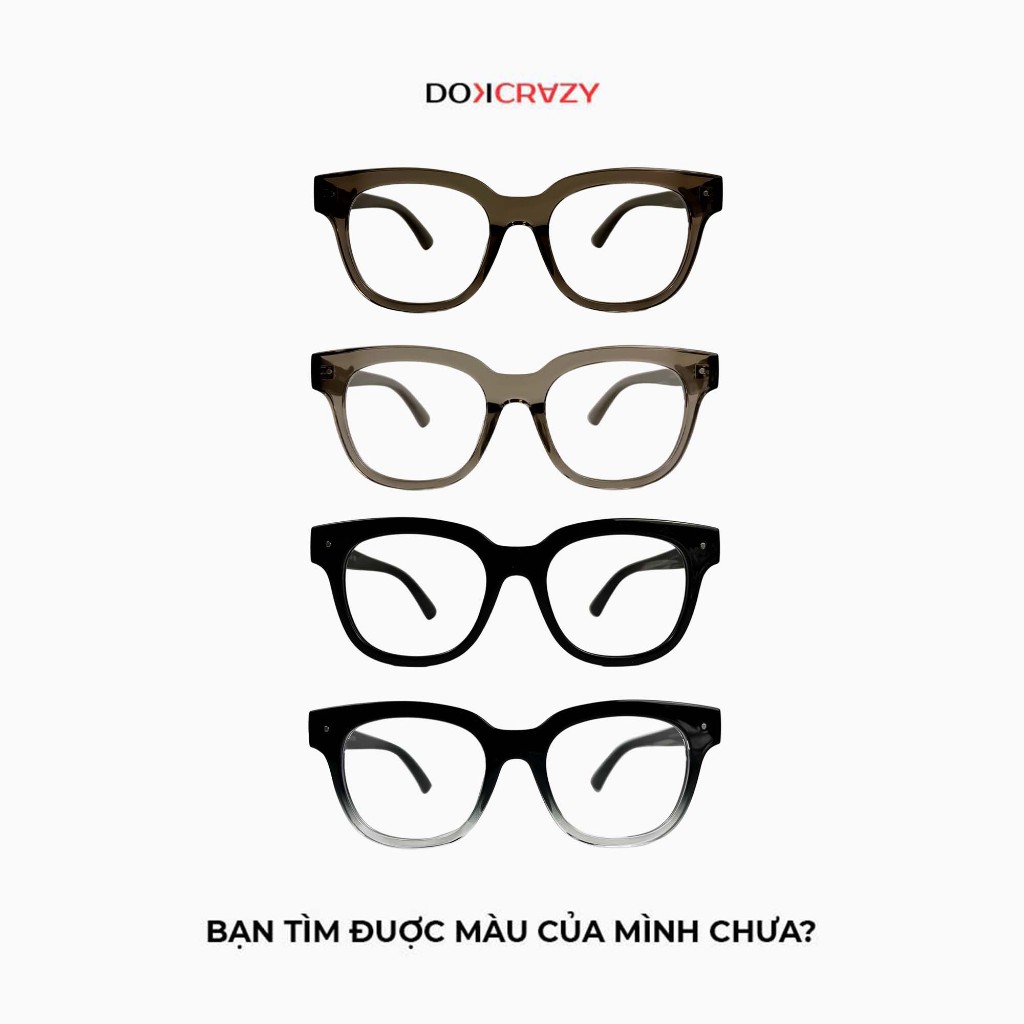 Ảnh Gọng kính DOKCRAZY KYLA Unisex Phù hợp nhiều dáng mặt, nhựa sinh học cao cấp, Chống ánh sáng xanh 4