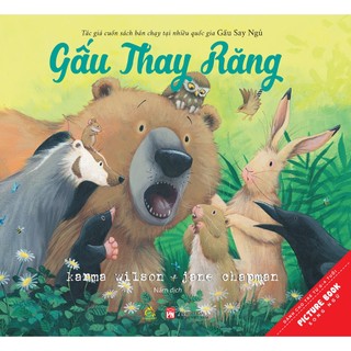 Sách Combo song ngữ Gấu khôn lớn (5C: Gấu chẳng chờ nổi, Gấu muốn nữa, Gấu sợ hãi, Gấu thay răng, Gấu bị ốm)-Ehomebooks