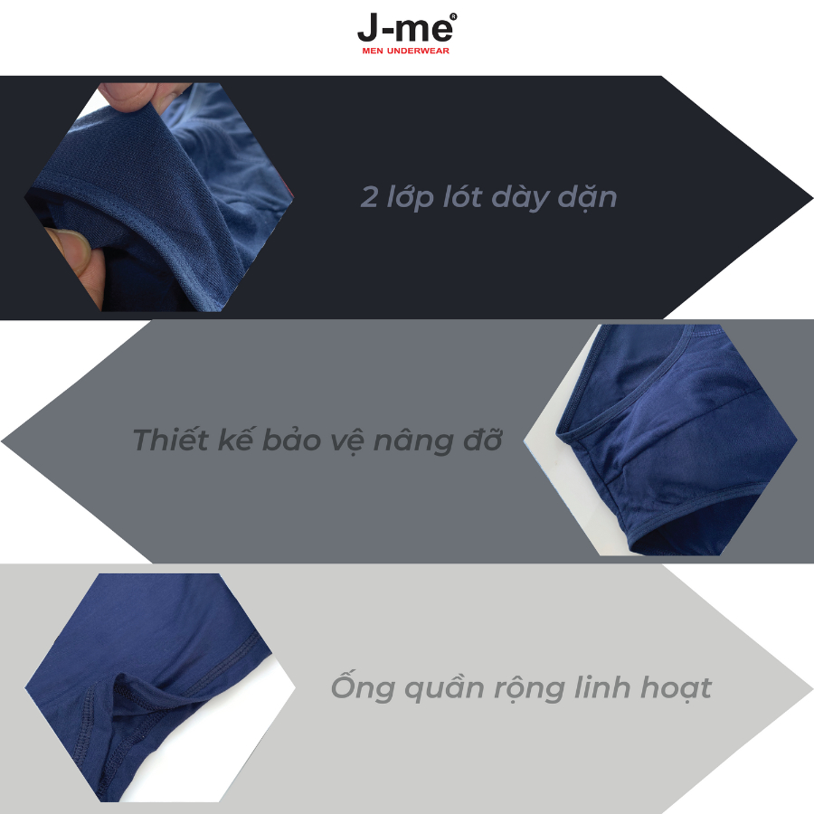 Product image Quần sịp nam J-me, vải bambo kháng khuẩn, mềm mịn thoải mái, cạp thun 3cm - JM031SH 1