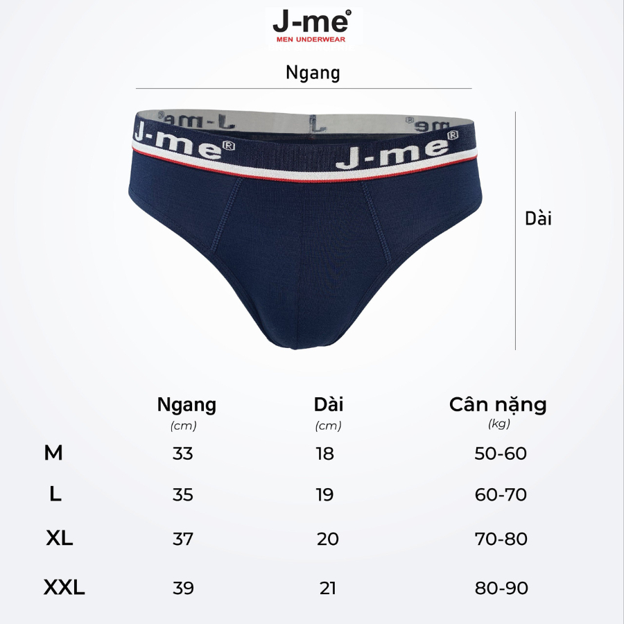 Product image Quần sịp nam J-me, vải bambo kháng khuẩn, mềm mịn thoải mái, cạp thun 3cm - JM031SH 5