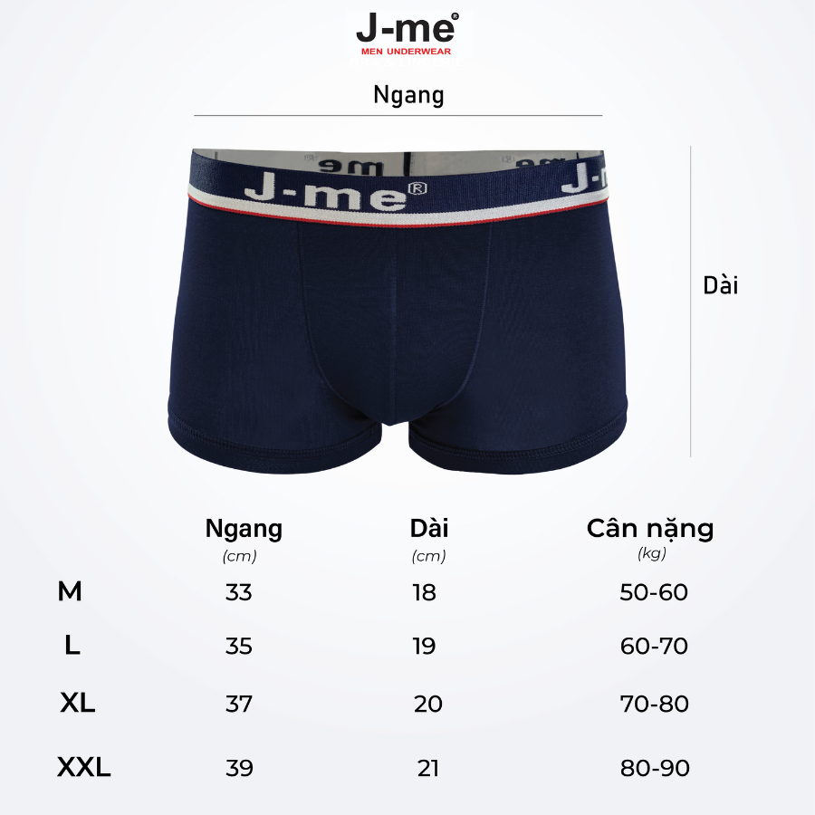 Product image Quần sịp nam J-me, vải bambo kháng khuẩn, mềm mịn thoải mái, cạp thun 3cm - JM032SH 8