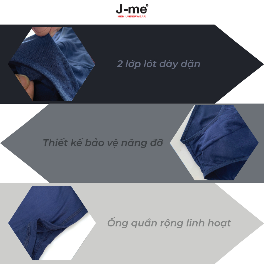 Product image Quần sịp nam J-me, vải bambo kháng khuẩn, mềm mịn thoải mái, cạp thun 3cm - JM032SH 4
