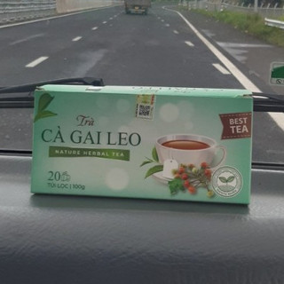 Trà cà gai leo thơm ngọt - hộp 20 túi lọc x 5 gram - mát gan thanh nhiệt, giải độc