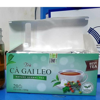Trà cà gai leo thơm ngọt - hộp 20 túi lọc x 5 gram - mát gan thanh nhiệt, giải độc