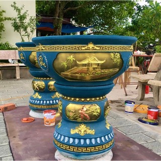 Khuôn Chậu Tròn Xoay Rộng 70 Cm Chất Liệu Nhựa Abs. Khuôn Được Thiết Kế Dày Dặn, Chắc Chắn