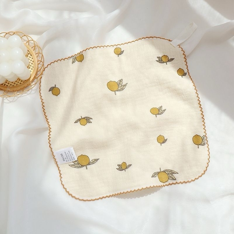 Yếm ăn dặm cho bé, yếm vải Muslin style Hàn Quốc cho bé