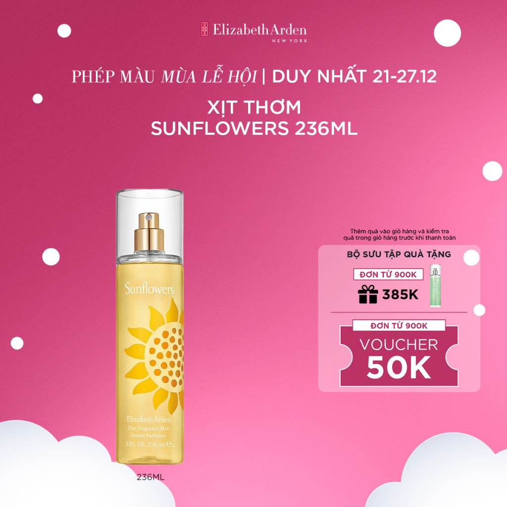 Xịt thơm Elizabeth Arden Sunflowers Fine Fragrance Mist 236ml Shopee