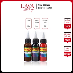 Mực Tập Xăm Intenze True Black và Bright Red 30ml - Dcpxhoanganh