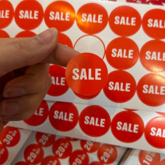 27 tem sale 3cm tem nhãn dán decal bám dính | Shopee Việt Nam
