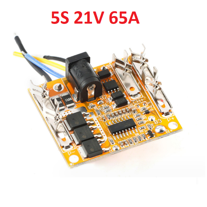 Mạch pin Makita 5S 18V 21V 65A, sạc và bảo vệ pin Liion, đầy tự ngắt có ...
