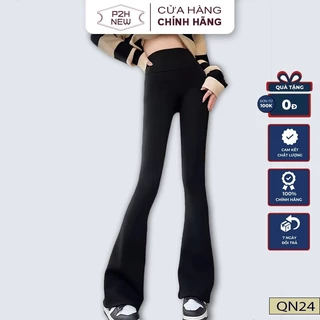 Quần Ống Loe Cạp Siêu Cao Siêu Động Vòng 3 Cao Cấp Nữ P2HNEW QN24