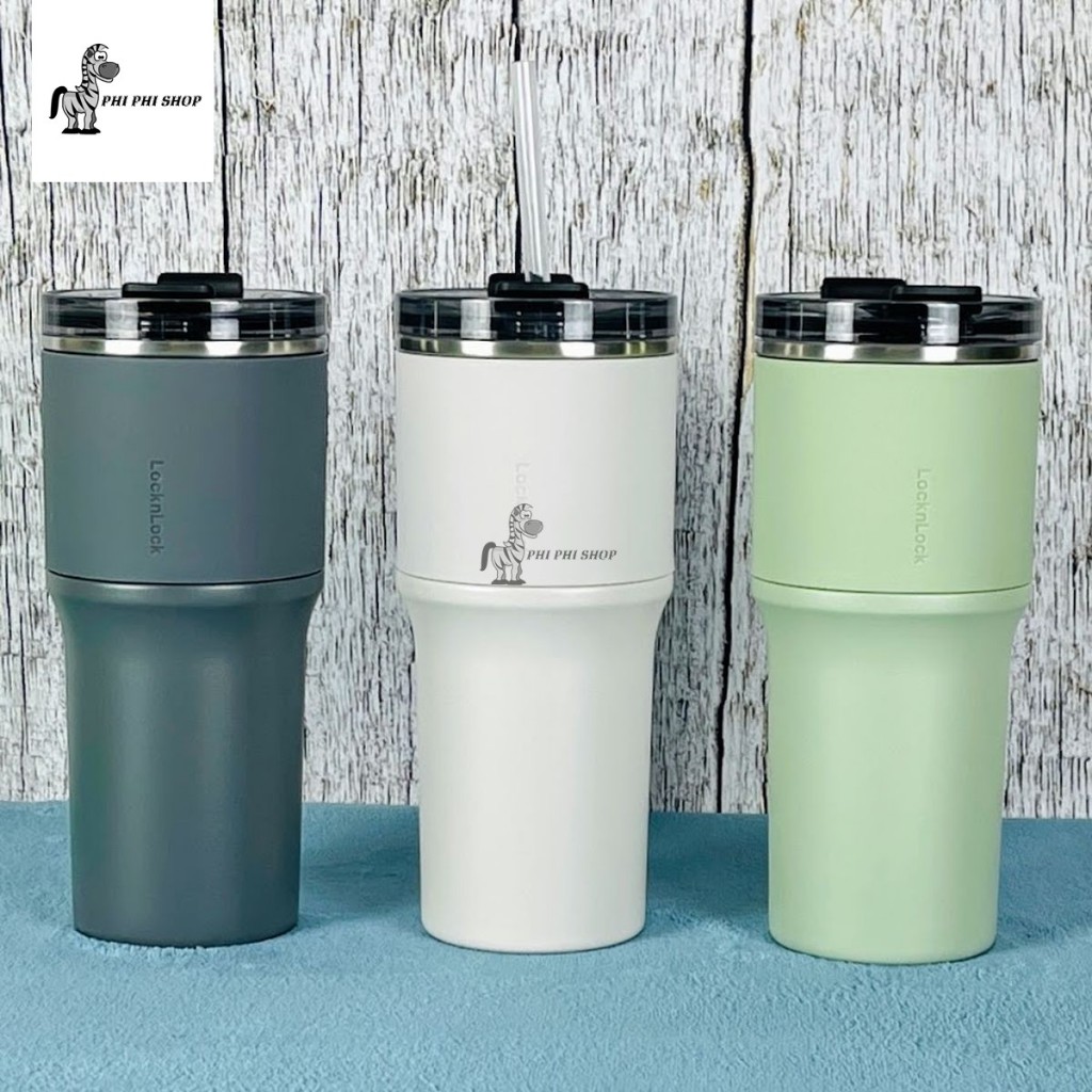 Bình giữ nhiệt LocknLock Metro Drive 650ml kèm ống hút và cọ rửa ...