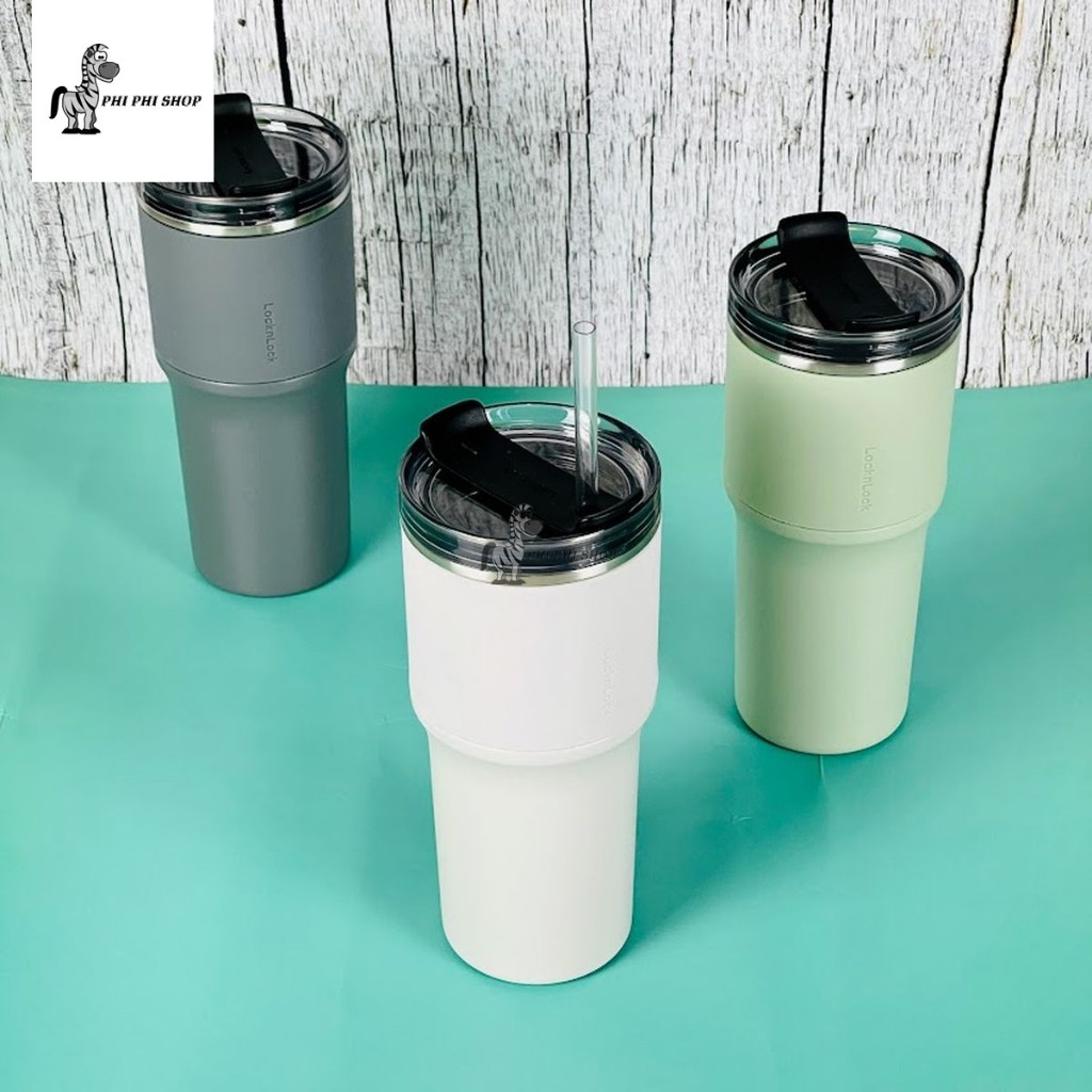 Bình giữ nhiệt LocknLock Metro Drive 650ml kèm ống hút và cọ rửa ...