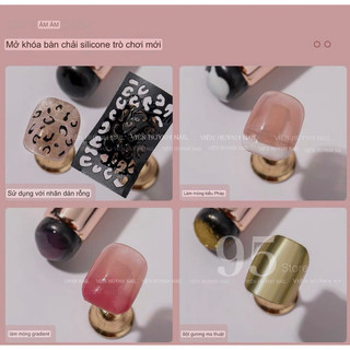 Bút silicon dặm ombre , fen đầu móng , làm con dấu , chà tráng gương
