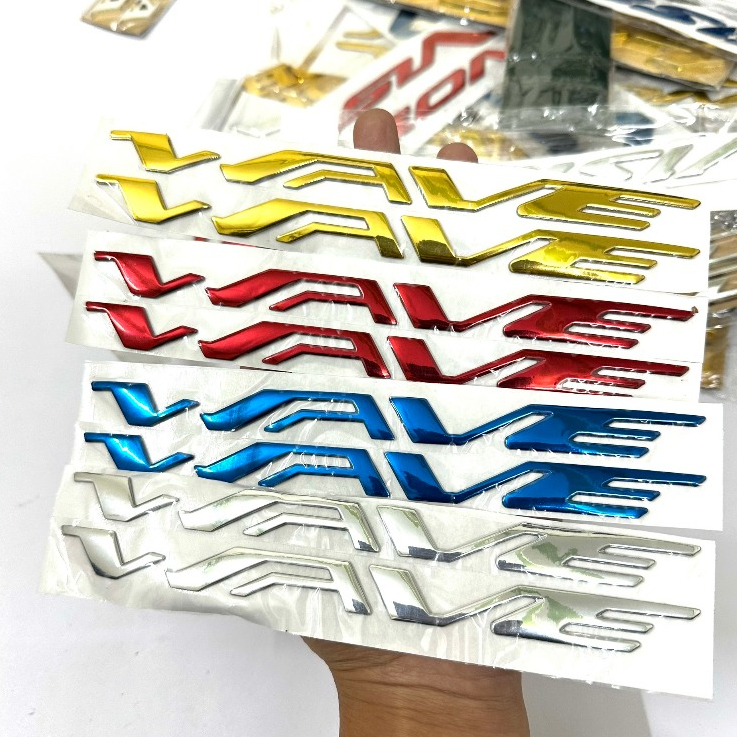 Tem chữ Wave 3D chất liệu ABS cực dai chống nước tốt đầy đủ các màu ...