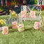 Set 6 mô hình heo áo mưa xanh dễ thương trang trí bàn làm việc, tủ sách, quà tặng, tiểu cảnh - set heo số 4