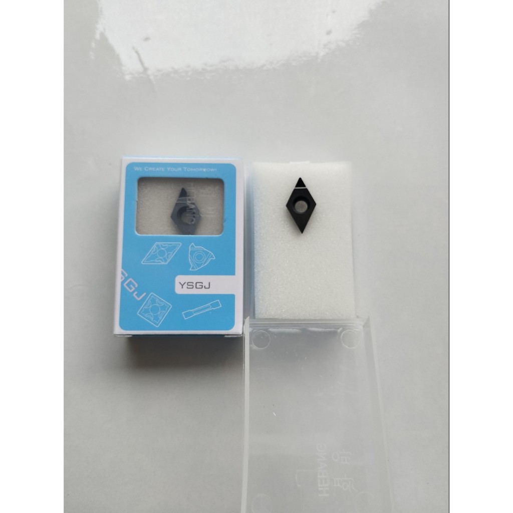 Mảnh chíp tiện PCD D11 DCMT11T304 chạy tinh, bóng nhôm