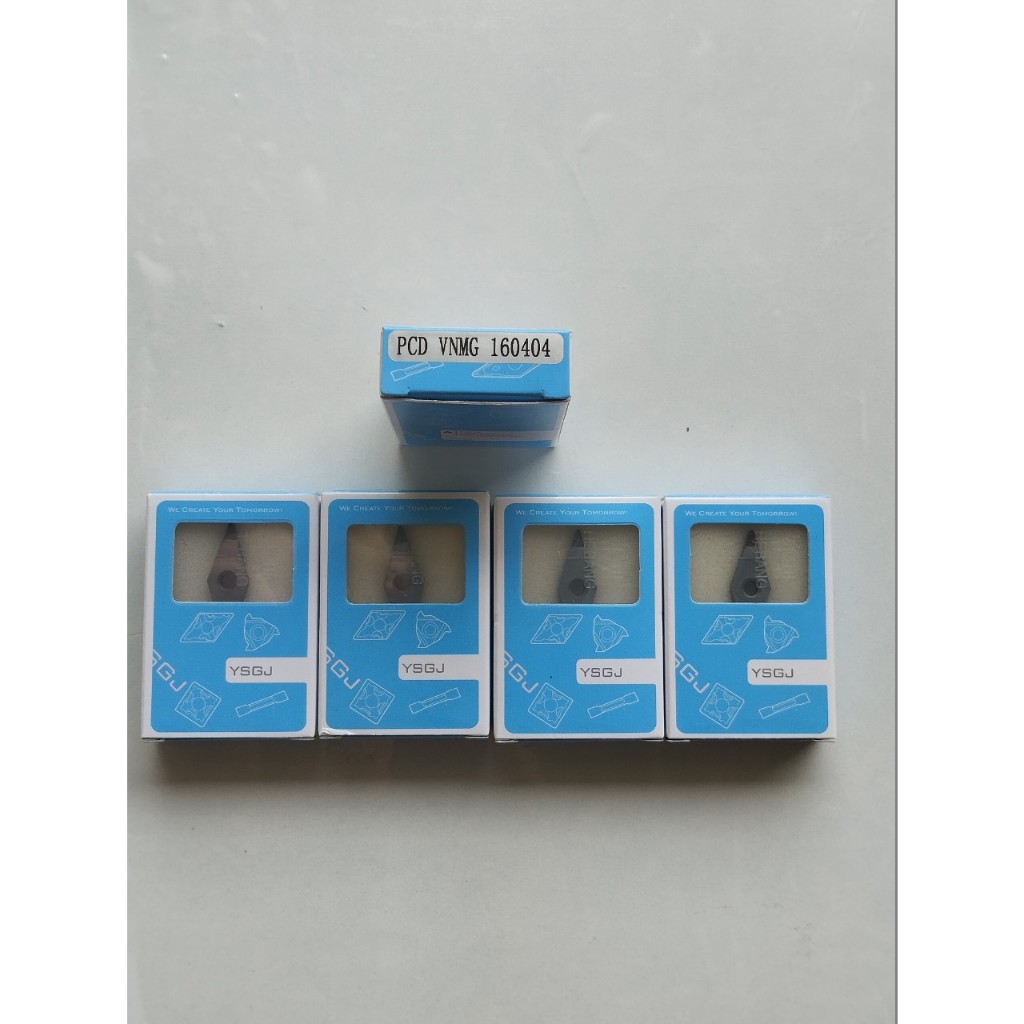Mảnh chíp tiện PCD V16 VNMG160404 chạy tinh, bóng nhôm
