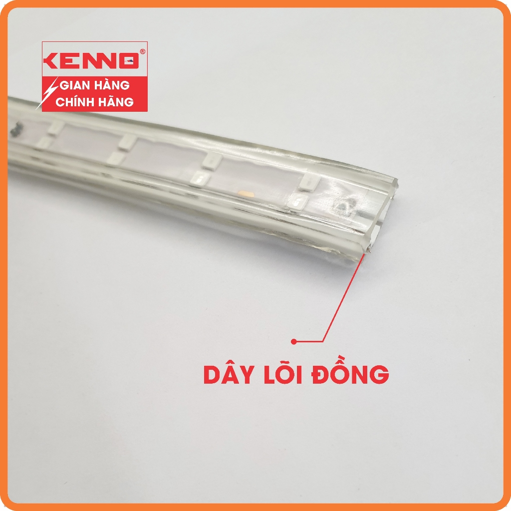 5M Dây Led Kenno CHIP 2835 ánh sáng các màu, nháy đuổi 6 màu, tặng kèm nguồn trang trí ngoài trời