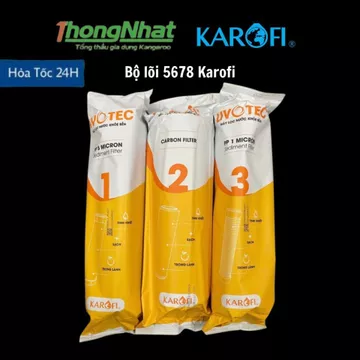 Bộ lõi lọc nước 123 Karofi livotec dùng cho máy lọc nước KAROFI - 💥MÁY LỌC NƯỚC CHÍNH HÃNG 💥