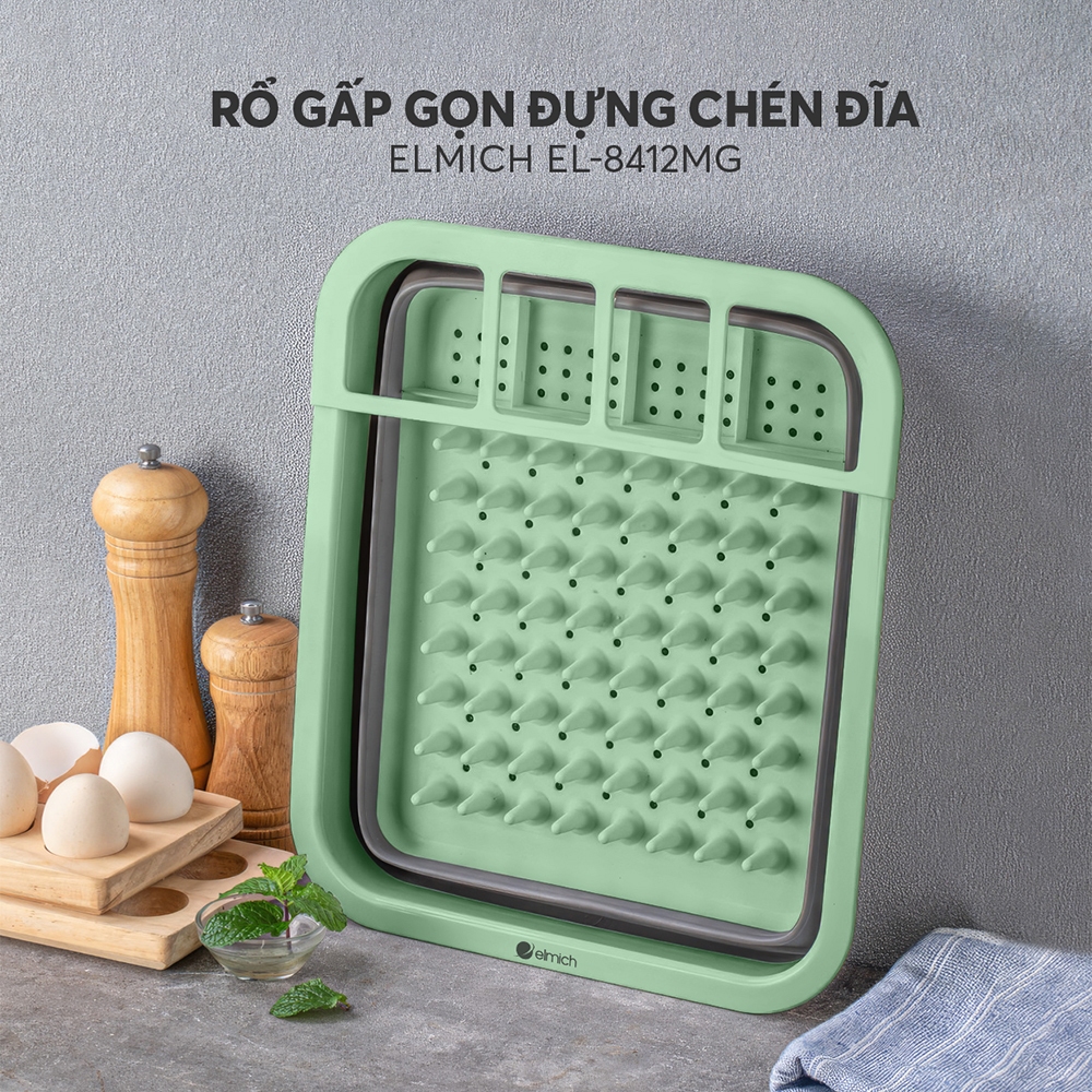 Rổ đựng chén đĩa gấp gọn Elmich EL8412