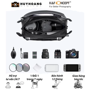 Túi đeo chéo máy ảnh K&F Concept 10l - KF13.157 - Hàng chính hãng