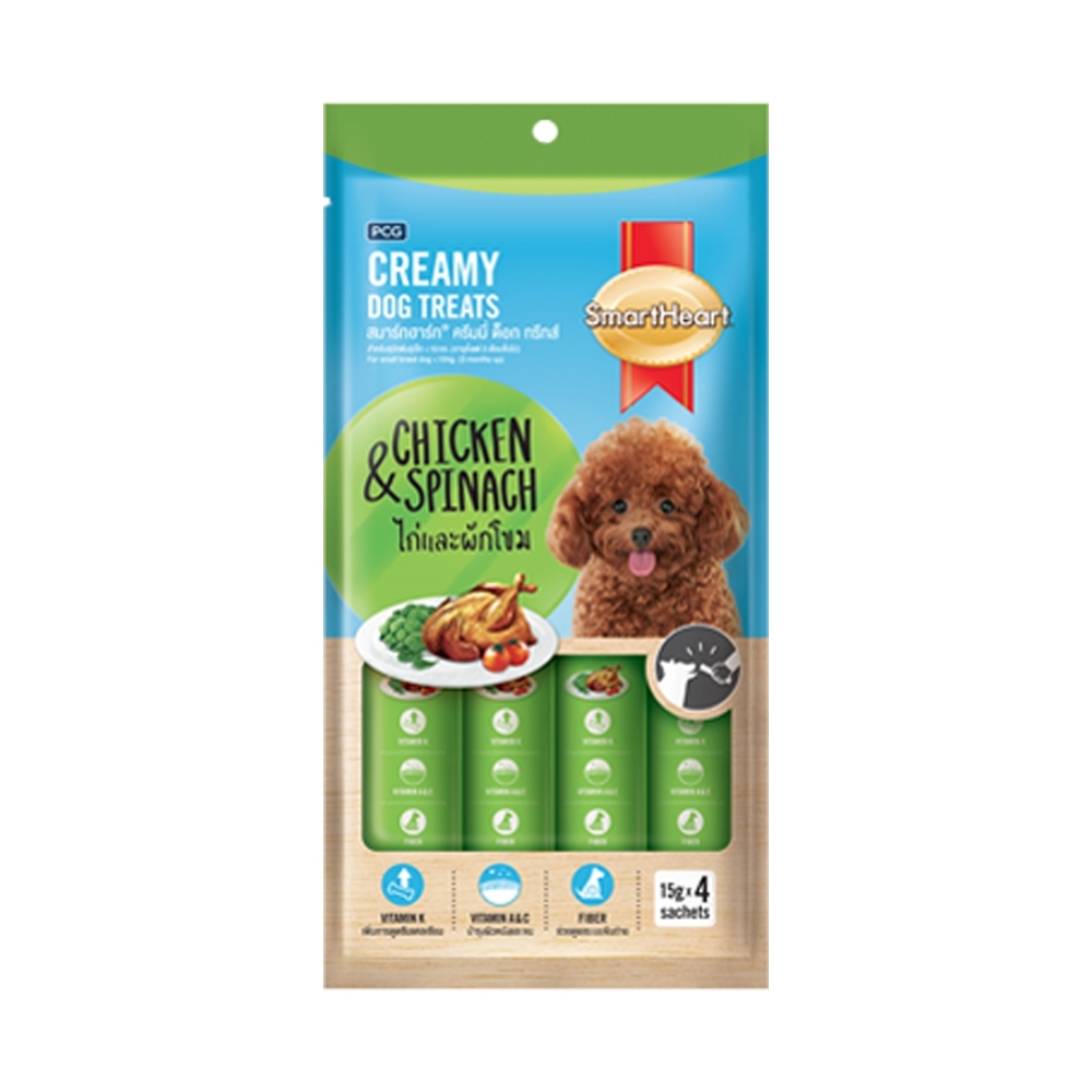 Smartheart Creamy Dog Treats 15g*4 sachets