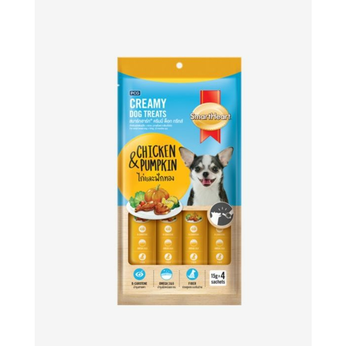 Smartheart Creamy Dog Treats 15g*4 sachets