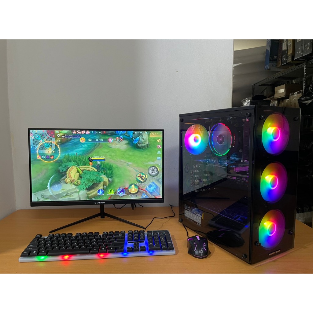 Bộ Máy Tính Để Bàn Chơi Game Ram 16GB SSD 128GB+HDD 500GB VGA 730 4GB ...
