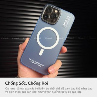Ốp Lưng Nhám Mờ Popkon Cho iPhone 17 Pro Max Vòng Từ Tính Mỏng Nhẹ
