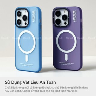 Ốp Lưng Nhám Mờ Popkon Cho iPhone 17 Pro Max Vòng Từ Tính Mỏng Nhẹ
