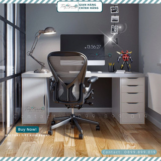 Bàn IKEA trắng làm việc Nội Thất Tiết Kiệm BLV88988