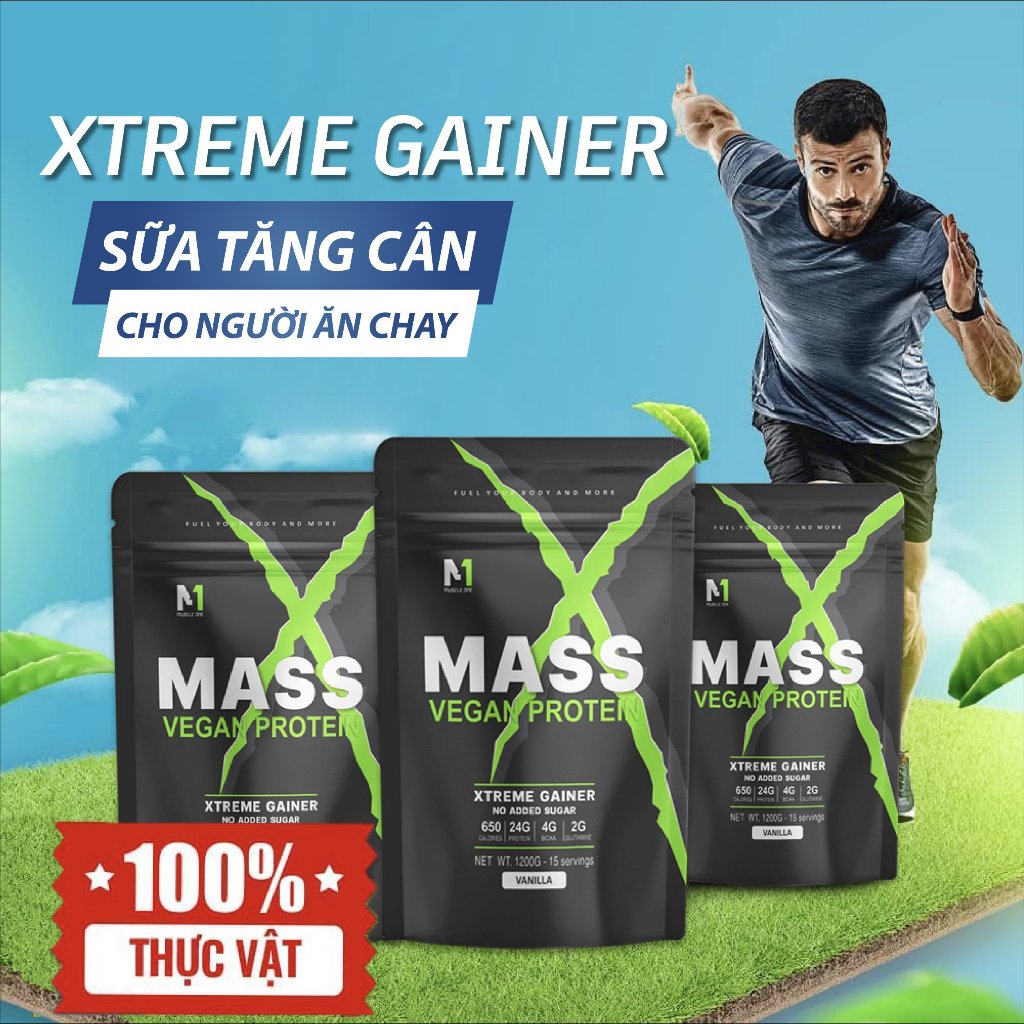Mass Vegan Protein Xtreme Gainer Sữa Tăng Cân Tăng Cơ Thực Vật
