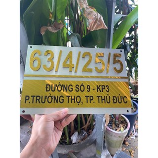 BẢNG, BIỂN SỐ NHÀ, Alcorest in UV màu nội dung, ngoài trời