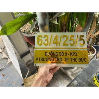 BẢNG, BIỂN SỐ NHÀ, Alcorest in UV màu nội dung, ngoài trời