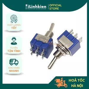 Công tắc gạt MTS-202 5A 125V xanh 6 chân 2 chế độ chất lượng cao.