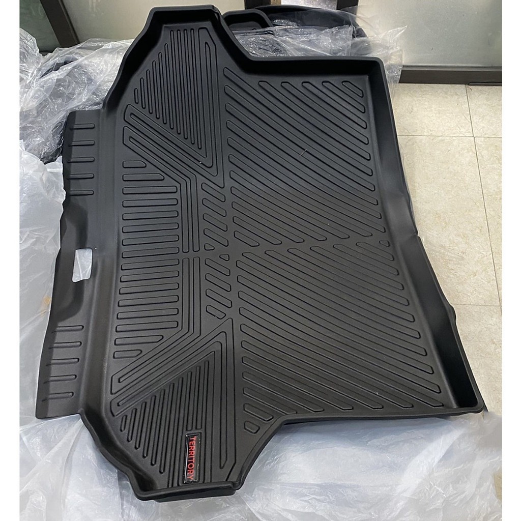 Lót cốp nhựa dẻo Ford Territory 2023-2026, Chất liệu nhựa dẻo không mùi, vệ sinh dễ dàng, Chống thấm nước