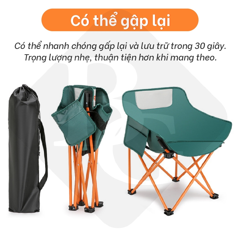 Ảnh BG - Ghế cắm trại có túi đeo ,câu cá, dã ngoại, có thể gập lại, sân di động có túi ghế cắm trại S12 4