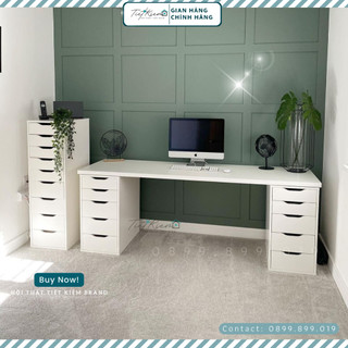 Bàn IKEA trắng làm việc Nội Thất Tiết Kiệm BLV88988