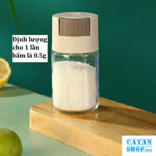 Lọ Rắc Gia Vị ,Hũ Gia Vị Thủy Tinh Tiện Dụng Cho Nhà Bếp,Lọ Đựng Gia Vị Thông Minh Có Nút Bấm GD789-BamGV