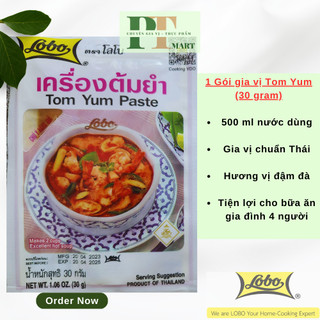 Combo 4 gói Gia vị Tom Yum [Lobo] gói 30gr. Lẩu Thái TomYum