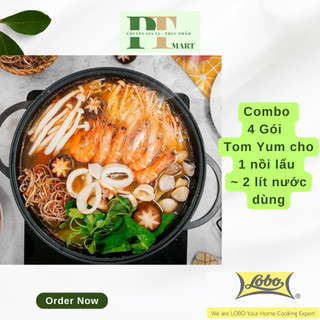 Combo 4 gói Gia vị Tom Yum [Lobo] gói 30gr. Lẩu Thái TomYum