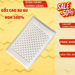Gối Nằm Cao Su Non Nhân Tạo Chất Lượng Cao, Không Lún, Đàn Hồi Tốt, Mềm.