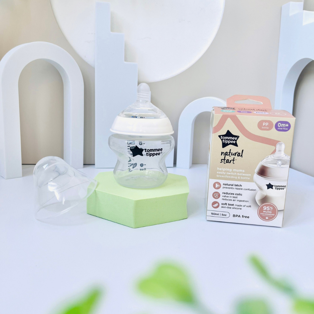 Ảnh Bình Sữa Ty Siêu Mềm Tự Nhiên Tommee Tippee Natural Start 150ml, Núm Ty Của Bình 0-3 Tháng 2