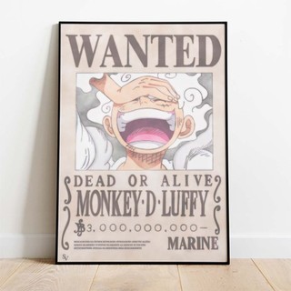 Tranh tráng gương LUffy Gear 5 Treo Tường